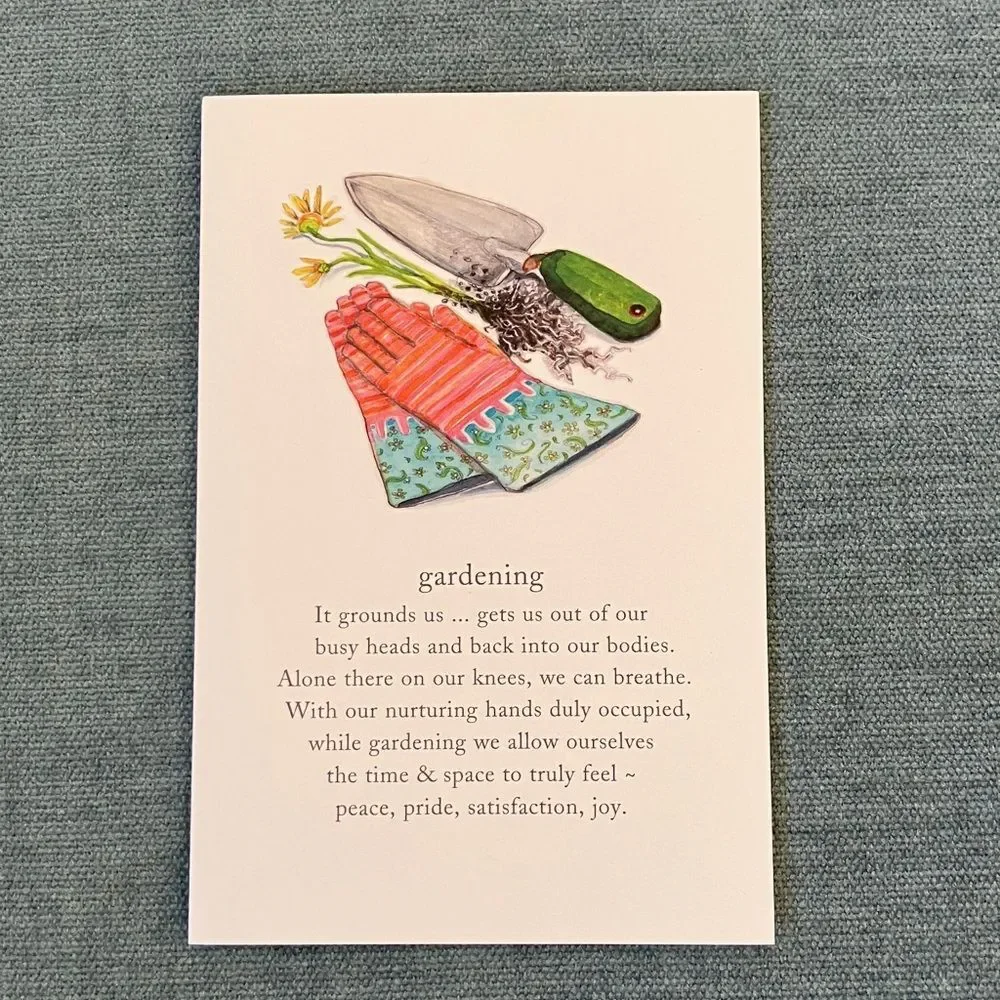 Meanings of Life Gardening Birthday Card